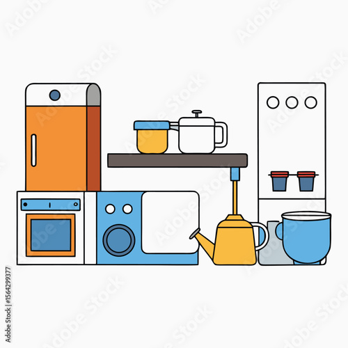 Modern kitchen fittings and appliances combine style and efficiency—sleek cabinets, smart ovens, refrigerators, and fixtures built for seamless cooking and storage.

