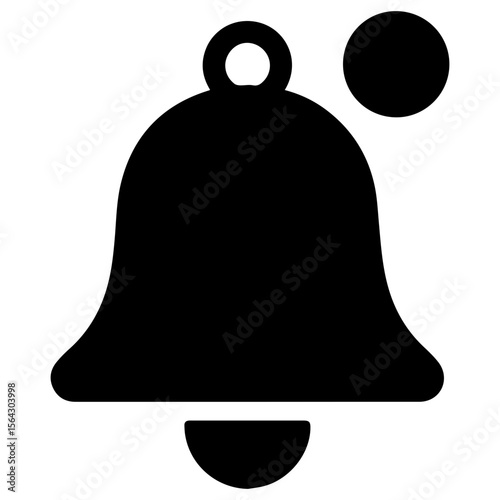 Bell notification with dot alerts or social media app icon for new messages and updates
