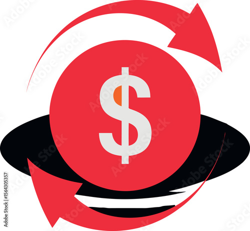 Money exchange dollar symbol financial transaction currency transfer concept