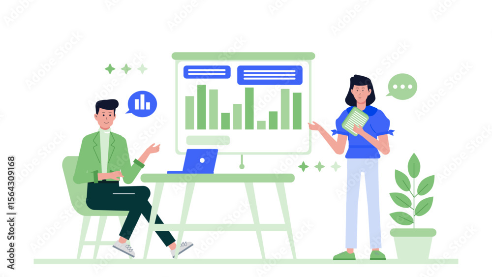 Fototapeta premium 1_20250409_1_Entrepreneur Pitching Business Plan to Angel Investors--_Meivierna