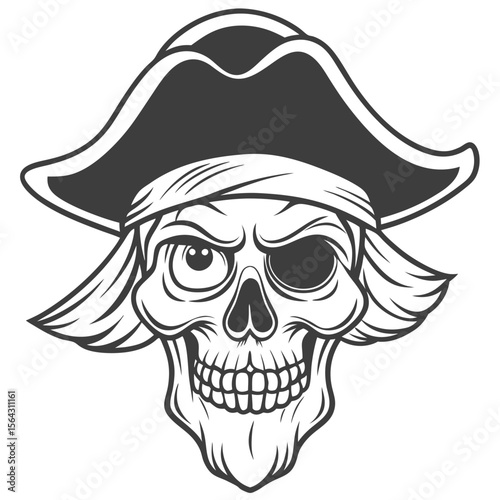 beautiful vintage skull vector art