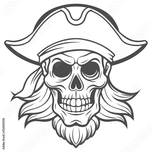beautiful vintage skull vector art