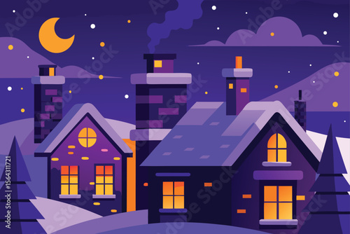 christmas night in the city