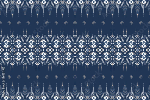abstract background with snowflakes, ethnic pattern, tribal textile, traditional fabric, Southeast Asian pattern, Thai fabric, Isan style, native design, woven pattern, geometric textile