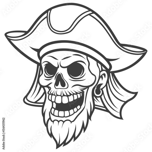 beautiful vintage skull vector art