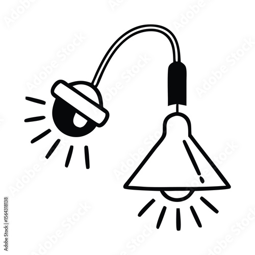 Hanging pendant lamp Icon. Hanging lamp icon vector on trendy design. Hang lamp icon or logo isolated sign symbol vector illustration - high quality black style vector icons.
 