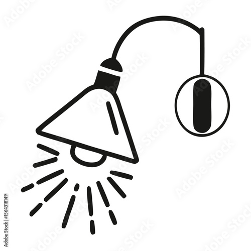 Hanging pendant lamp Icon. Hanging lamp icon vector on trendy design. Hang lamp icon or logo isolated sign symbol vector illustration - high quality black style vector icons.
 