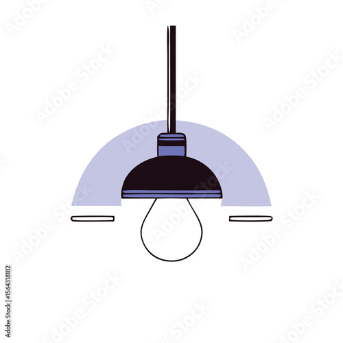 Hanging pendant lamp Icon. Hanging lamp icon vector on trendy design. Hang lamp icon or logo isolated sign symbol vector illustration - high quality black style vector icons.
 