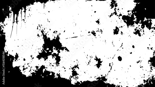 Wallpaper Mural Grunge Texture Frame with Ink Drips and Distressed Border for Urban Photo Overlay Torontodigital.ca