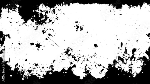 Grunge Texture Overlay, Abstract Distressed Black and White Vector Background