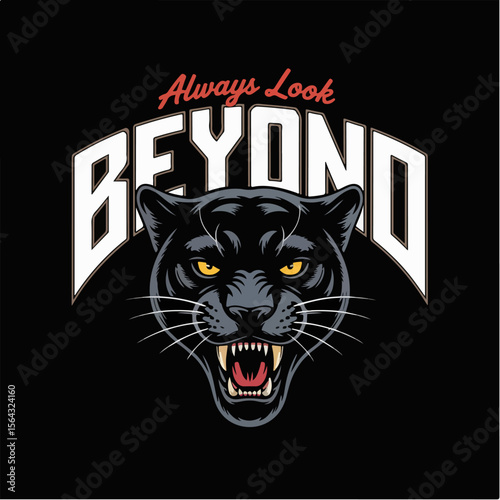 Black panther always look beyond t shirt design