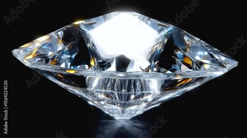 Diamond crystal gemstone luxury sparkle brilliance transparent refraction with sharp facets reflecting light showcasing elegant sparkling beauty