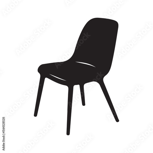 black leather chair