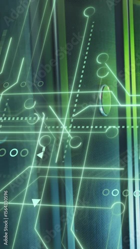 Animation of integrated circuits over servers