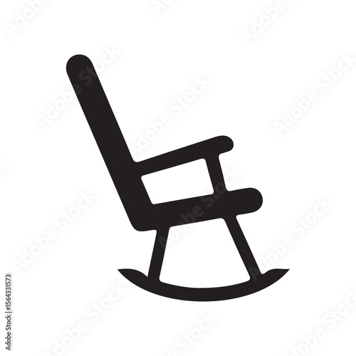 rocking chair isolated on white