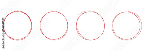 Hand drawn circle line sketch set. Circular vector image. Vector brush strokes circles of paint on white background, doodle round circles for message note mark . eps 10
