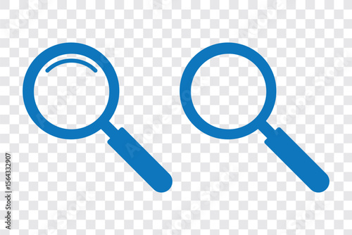 A magnifying glass for searching or exploring content.