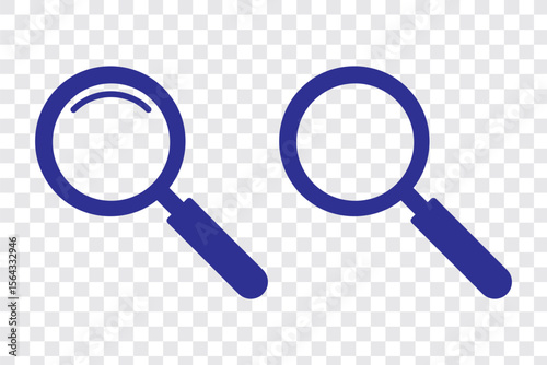 A magnifying glass for searching or exploring content.