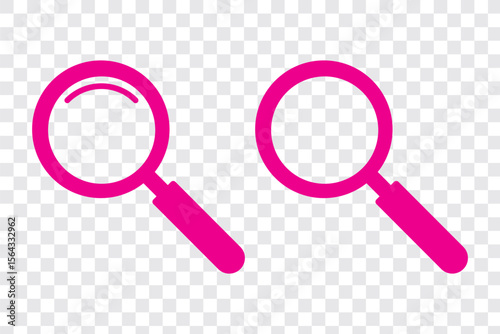 A magnifying glass for searching or exploring content.