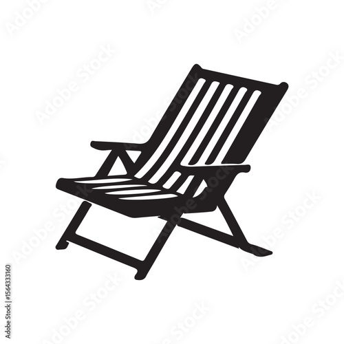 beach chair isolated