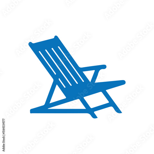 blue beach chair