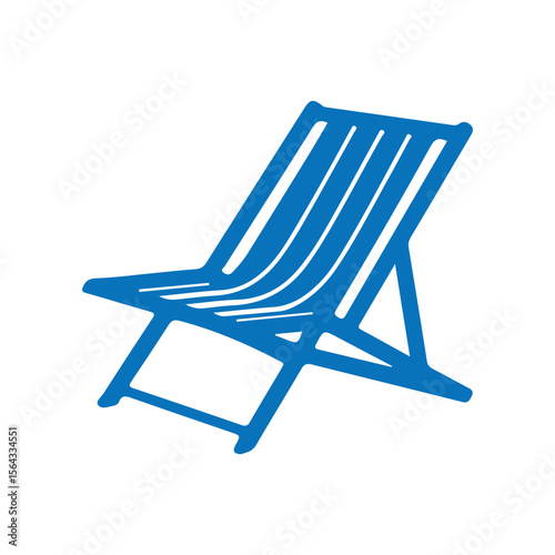 beach chair isolated on white background