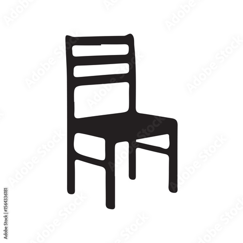 black and white chair