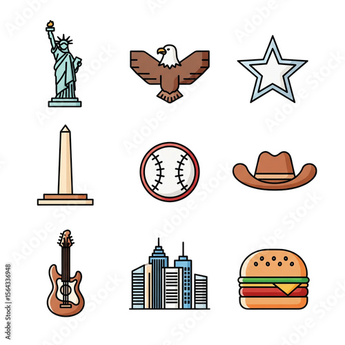 Icon Vector US Theme