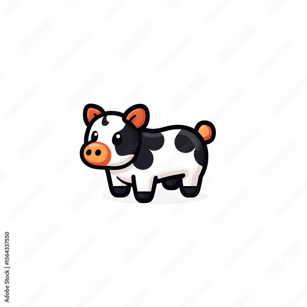 Fototapeta premium funny cow cartoon