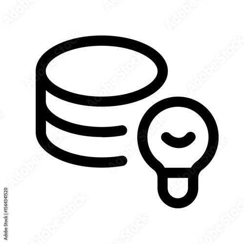 data idea icon with line style, perfect for user interface projects