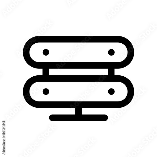 data factory icon with line style, perfect for user interface projects