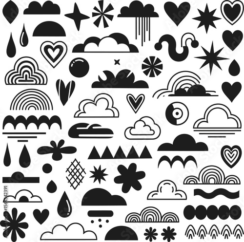 A collection of vector car icons for web design