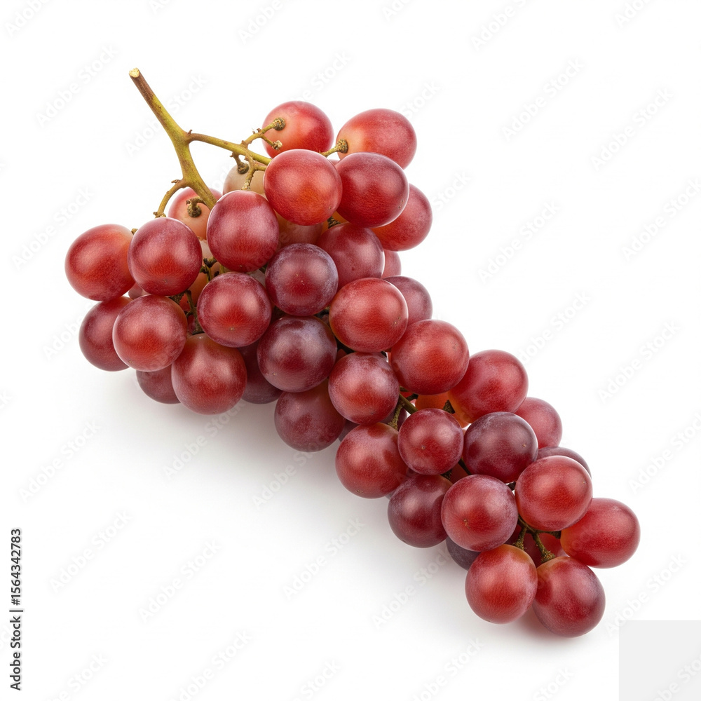 Fototapeta premium red grapes isolated on white