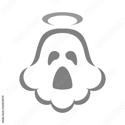Ghost icon logo design
