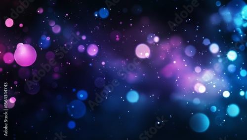 Wallpaper Mural Abstract bokeh lights in vibrant colors on dark background Torontodigital.ca