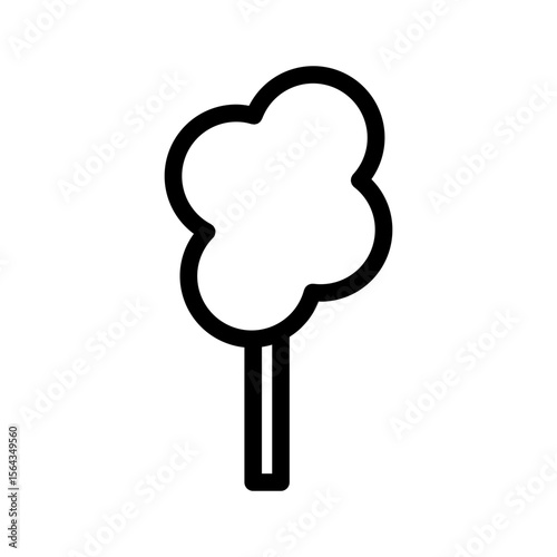 cotton candy line icon