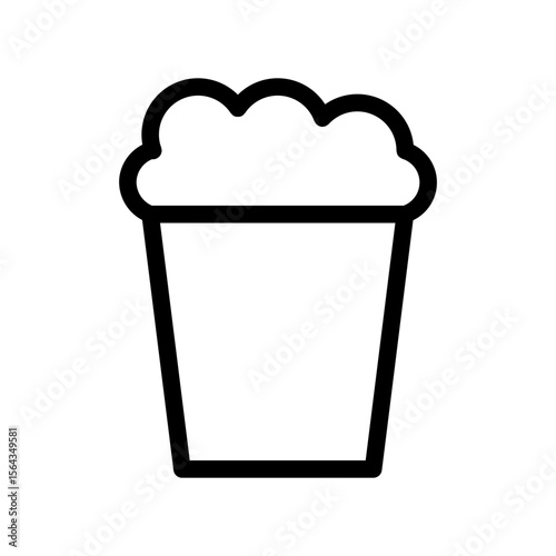 popcorn line icon