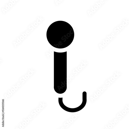 microphone glyph icon