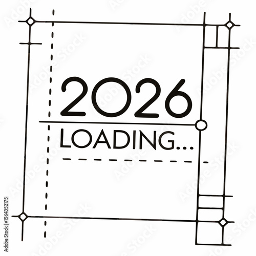 A frame indicates 2026 loading, symbolizing progress and anticipation