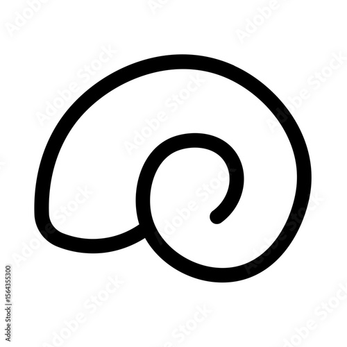 clam icon with line style, perfect for user interface projects