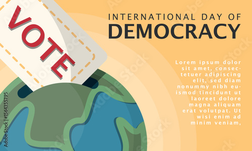 International Day of Democracy Template. Freedom of choice