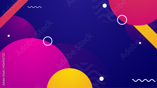 Abstract colorful design with overlapping circles. Suitable for backgrounds, posters, packaging, and web design projects needing a vibrant and modern aesthetic.