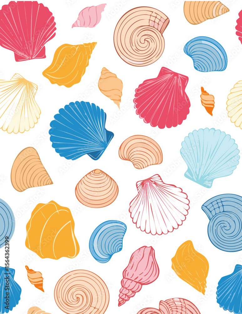 Various Seashells set Various Seashells set