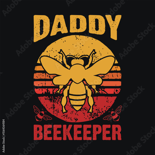 Daddy Beekeeper Retro Sunset art