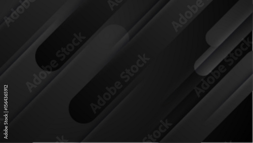 Abstract grayscale design of overlapping rounded rectangles, suitable for backgrounds, presentations, and graphic design projects requiring a modern aesthetic.