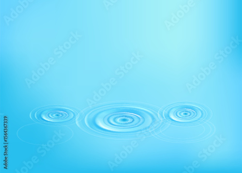 Ripple, splash water waves surface from drop isolated on transparent background. White sound impact effect top view. Vector circle ripple water