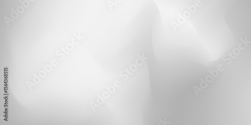 Abstract background with metal mirror texture. White and gray gradient background. Space for displaying products. Abstract color vector banner art