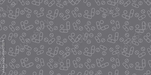 Seamless Pattern of Medical Icons Background Design.
医療アイコンのシームレスパターン　背景素材