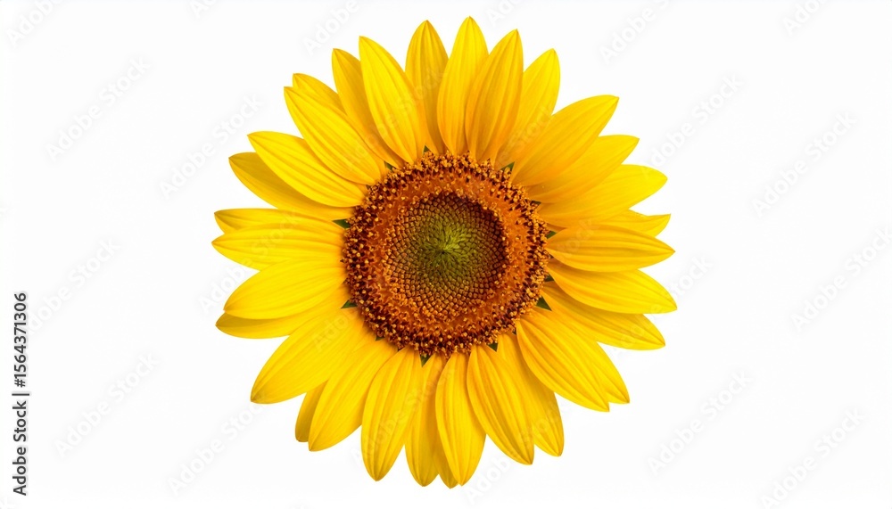Fototapeta premium sunflower isolated on white background