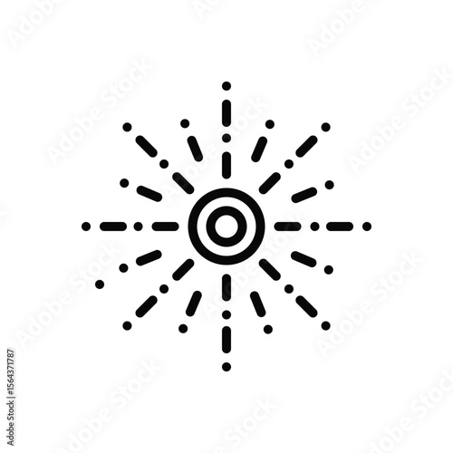 Black line icon for spread